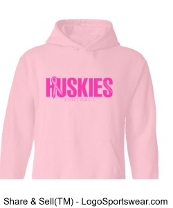 huskies breast cancer - adult light pink Design Zoom