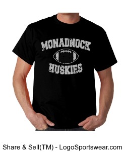 Monadnock Huskies - Adult T Black Design Zoom