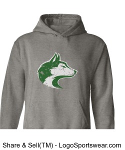 Husky/Train Harder - Adult Sweatshirt Design Zoom