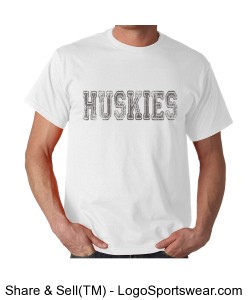 Huskies White Design Zoom