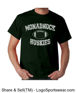 Monadnock Huskies - Adult T Green Design Zoom