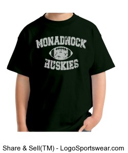 Monadnock Huskies - Youth T Green Design Zoom
