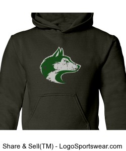Husky - Youth Sweatshirt Charcoal Design Zoom